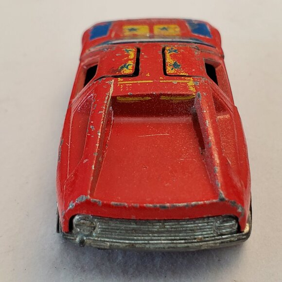 Redlines 1970 Hot Wheels Mattel Mercedes Benz C111 Red Diecast Car Doors Lift Up - Picture 7 of 8